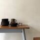 Dining table / desk dlg Tolix 55 in metal and wood, 1950s design