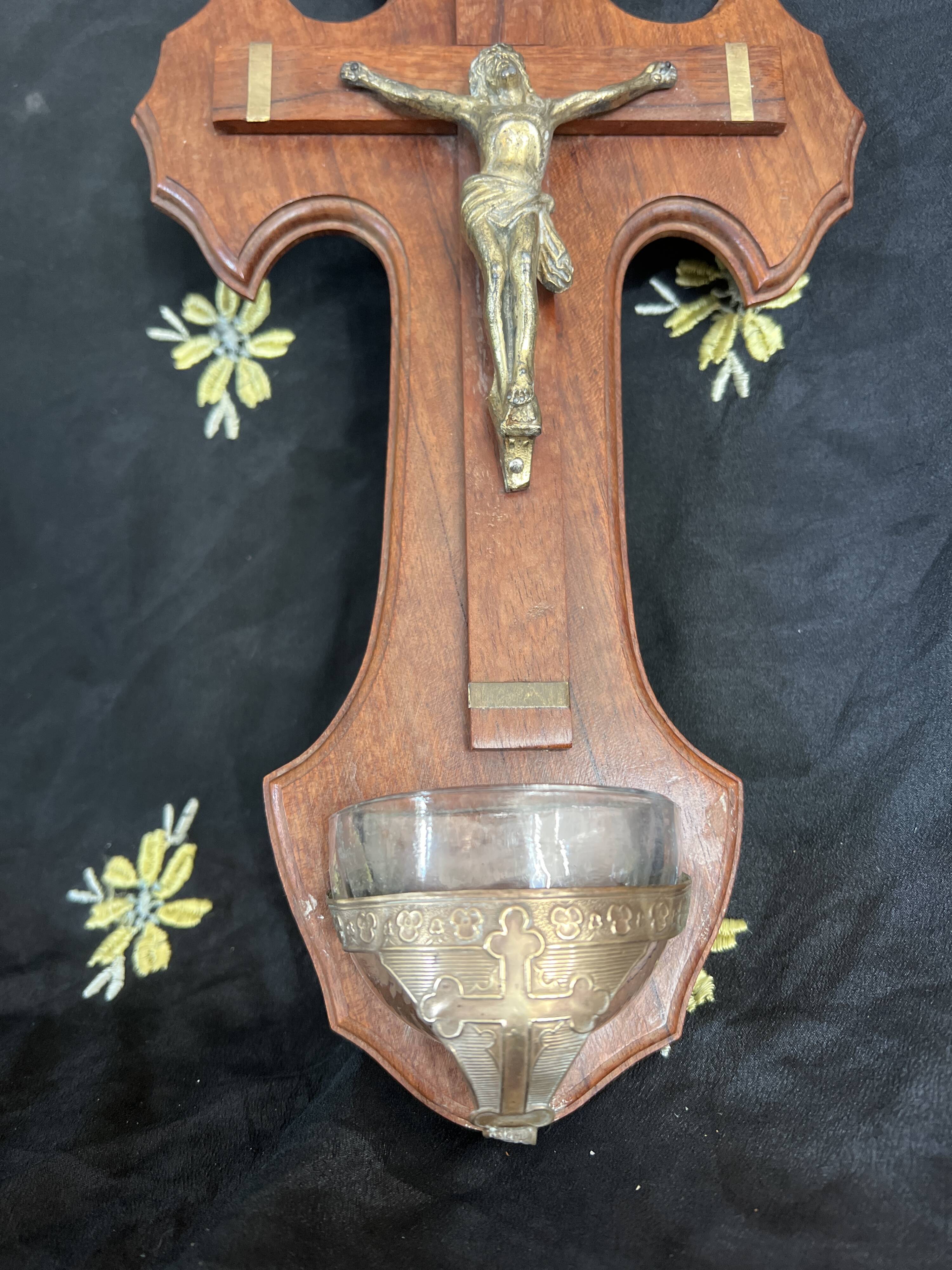 Holy water crucifix