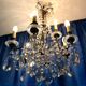 Crystal chandelier diamond cut 9 fires 1880