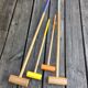Jeu de croquet en bois vintage