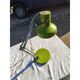 Lampe vintage métal vert et chrome