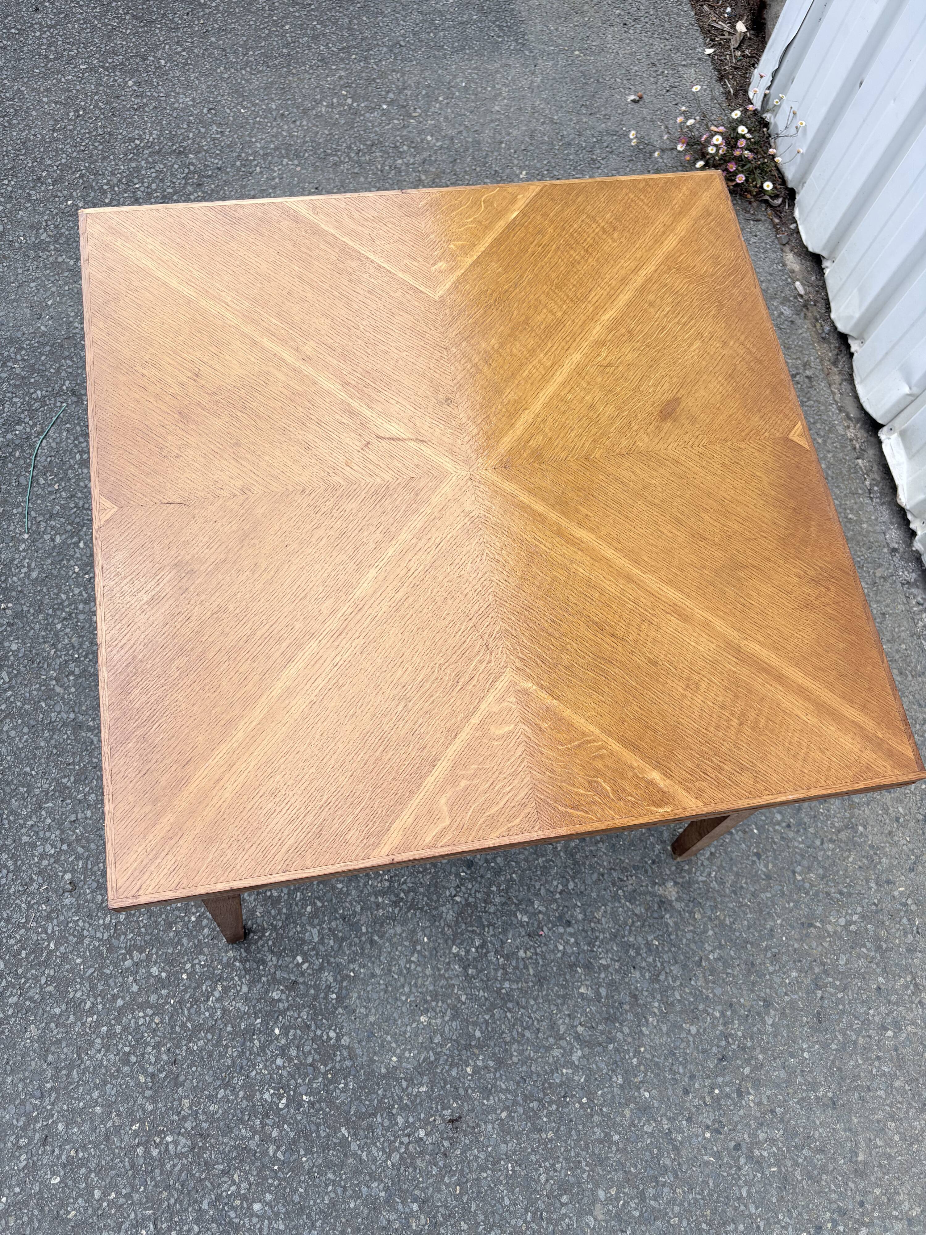 Extendable Scandinavian table from the 1950s – light wood