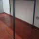 Table workshop footing vintage steel tray planks wood planks