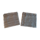 Pair of antique hand-embroidered linen pillowcases