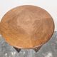 Table d'appoint en bois massif vintage des années 50