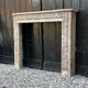 Louis XVI style fireplace in grey Ardennes marble, circa 1900.