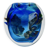 Vase Robert Pierini 2002 Studio Glass 6.3kg Inclusion Polychrome Signed