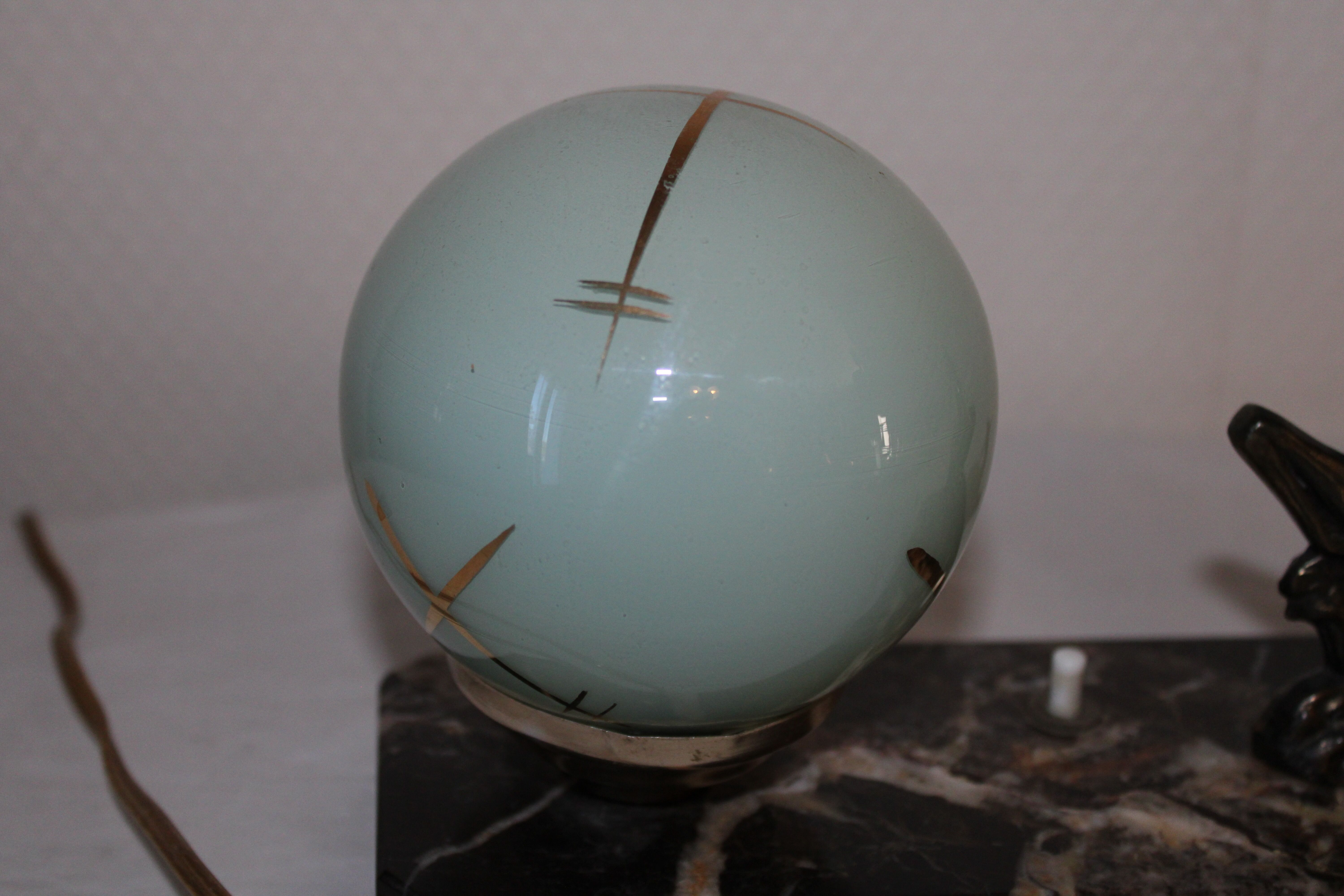 Old table lamp or vintage art deco nightlight