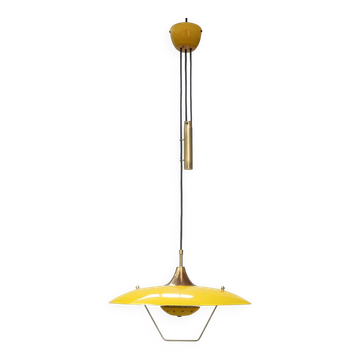 Hanging lamp with counterweight Italy 1960s