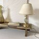 Retro lamp in glass and gold metal