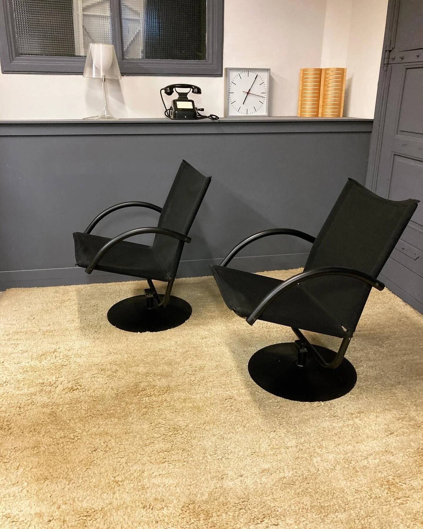 Chaises pivotantes vintage Mazairac & Boonzaijer