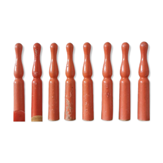 Set of 8 bowling pins with storage bag