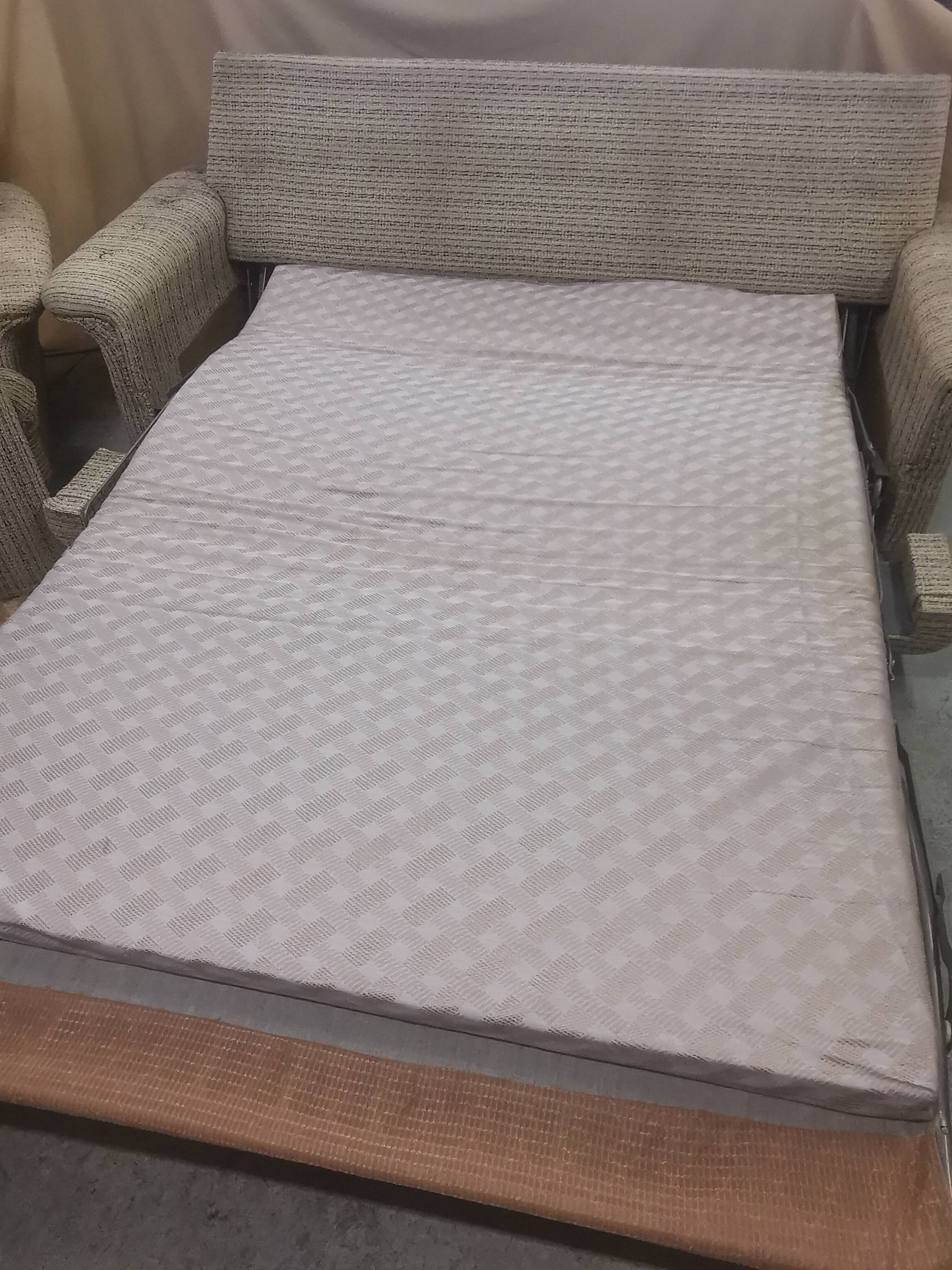 Sofa bed and armchair