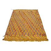 Tapis kilim jaune fait main