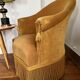Fauteuil Crapaud velours vintage