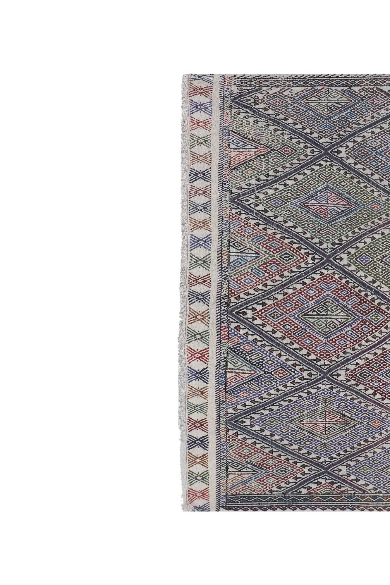 Vintage hand-embroidered textile 151x195 cm