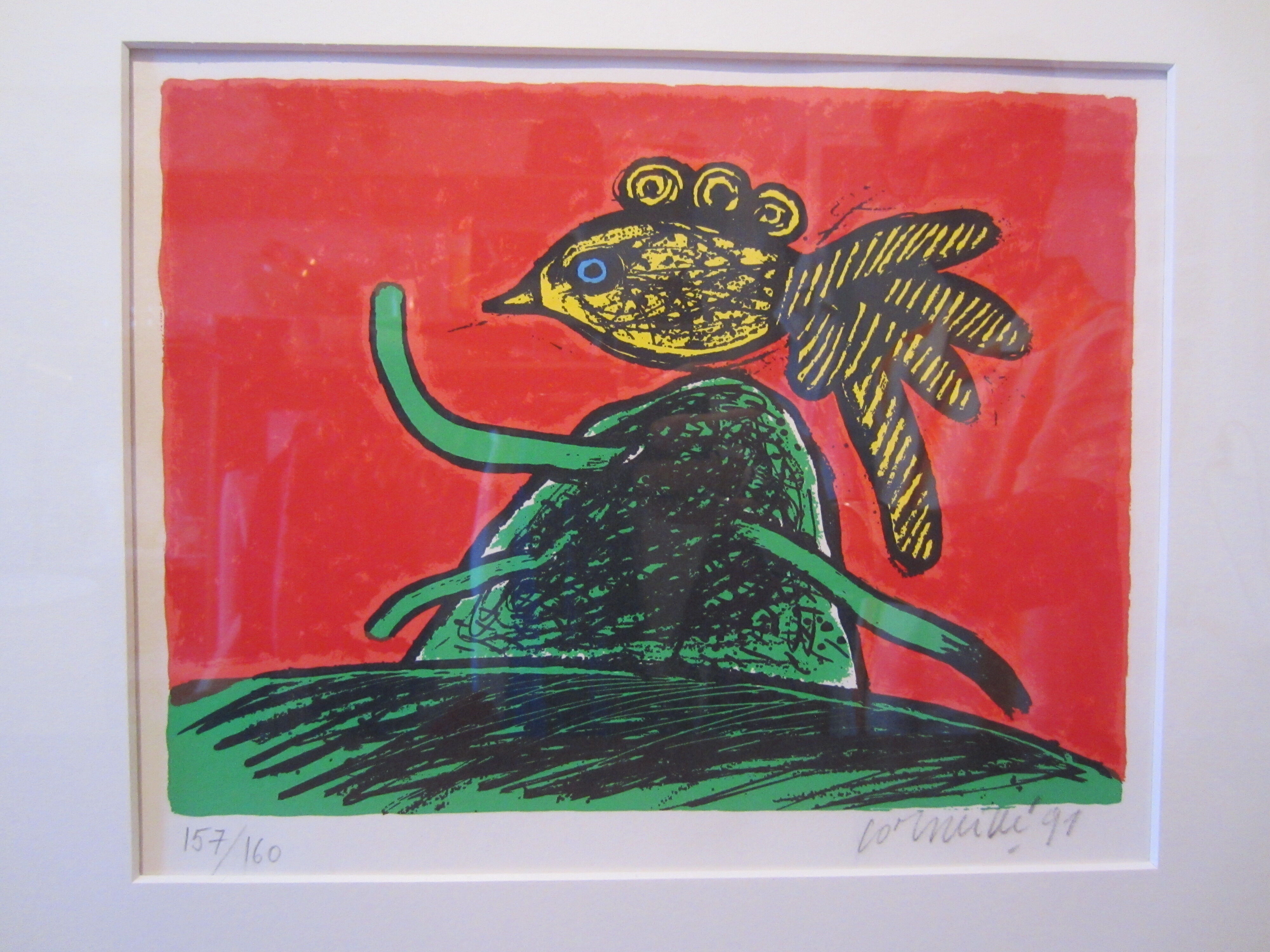 Lithograph signed and numbered by Beverloo Corneille 1991