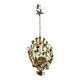 Italian Tole Flower Chandelier, 1960s