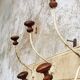 Antique wall coat rack 120 cm French