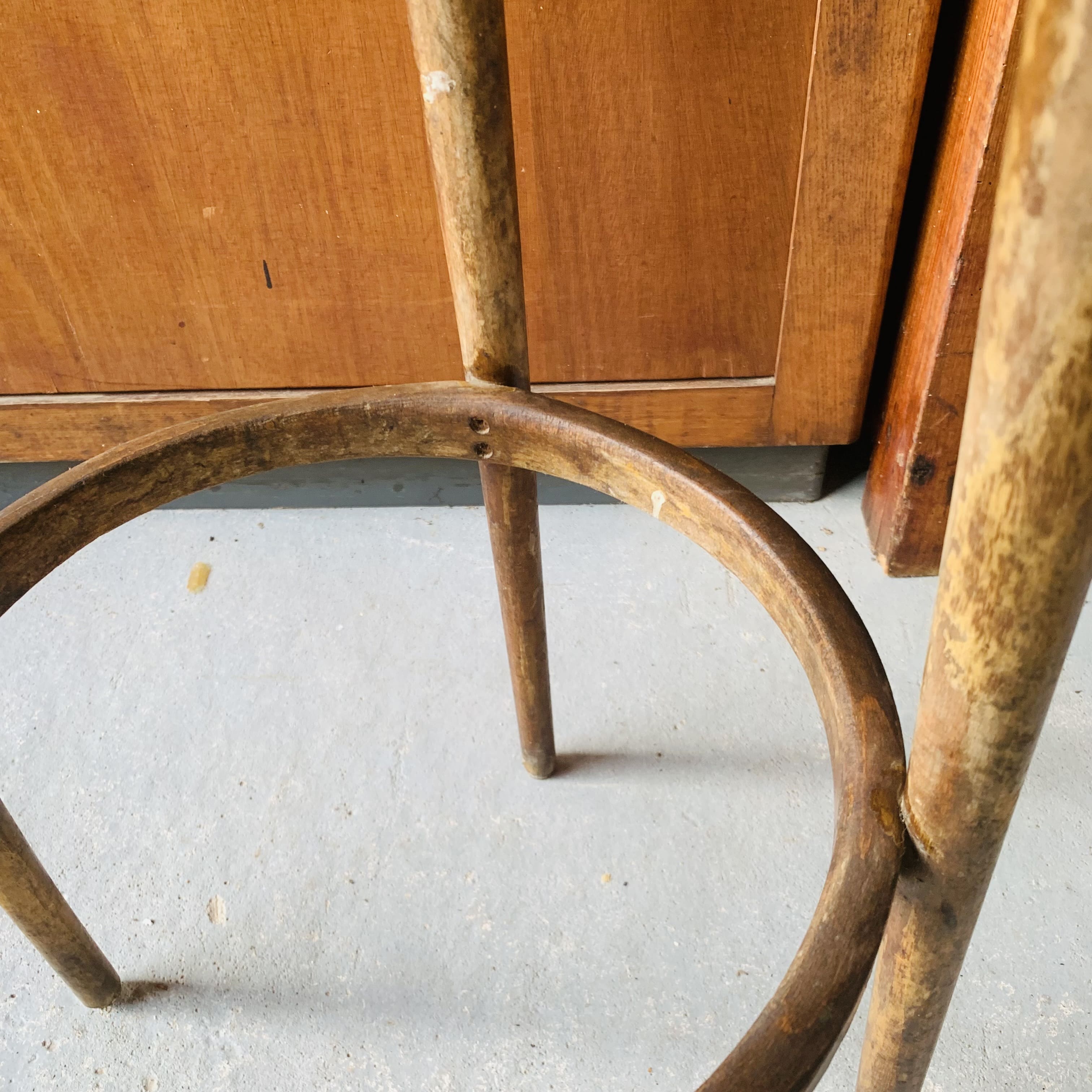 Curved high stool