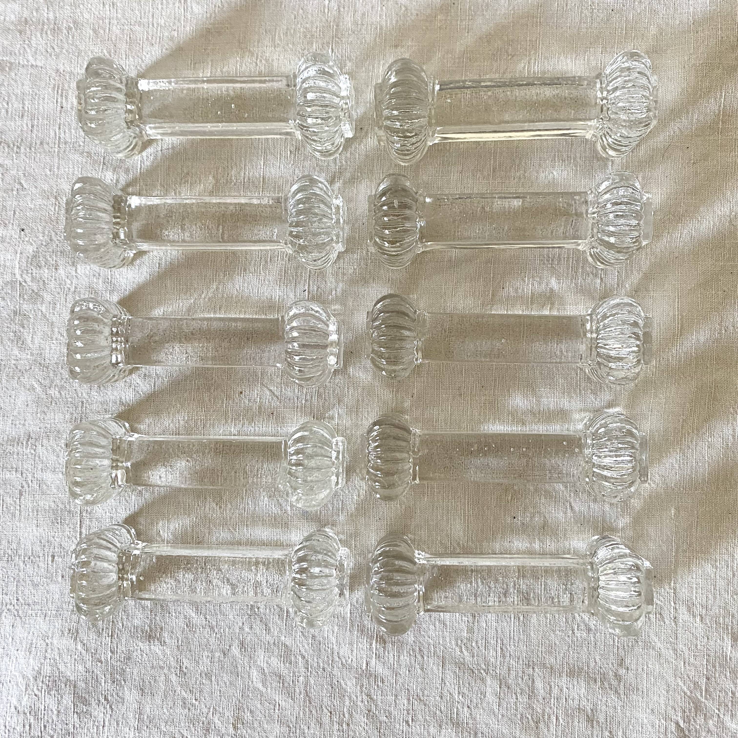 Antique glass knife holder