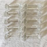 Antique glass knife holder