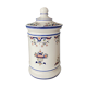 Pot apothicaire porcelaine décor floral