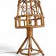 Bamboo and Rattan Table Lamp, Mid-Century Modern, 1960s Style