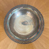 Antique basket cup in silver metal
