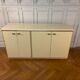 Ivory and brass wool buffet, 1970