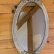 Very old mirror, flower motif frame