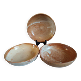 Set of 3 stoneware dishes