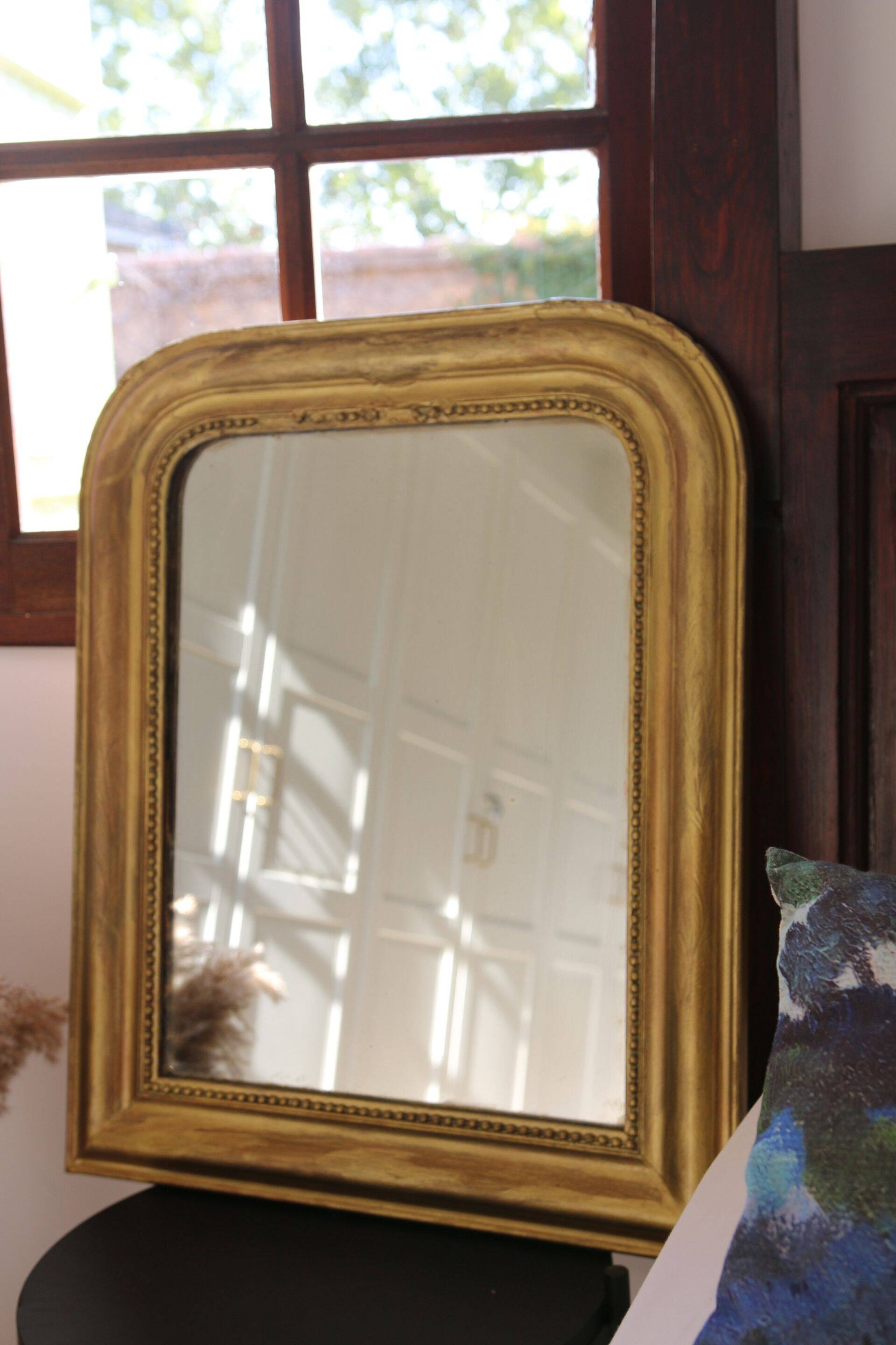 Louis Philippe gold leaf mirror