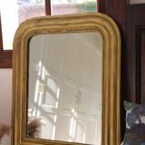 Miroir Louis Philippe feuille d'or