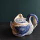 Vintage Vietnamese swan-shaped salt and pepper holder