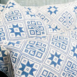 Coussin bleu 40x50 cm
