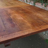 Elm farmhouse table with extensions 6/12 people