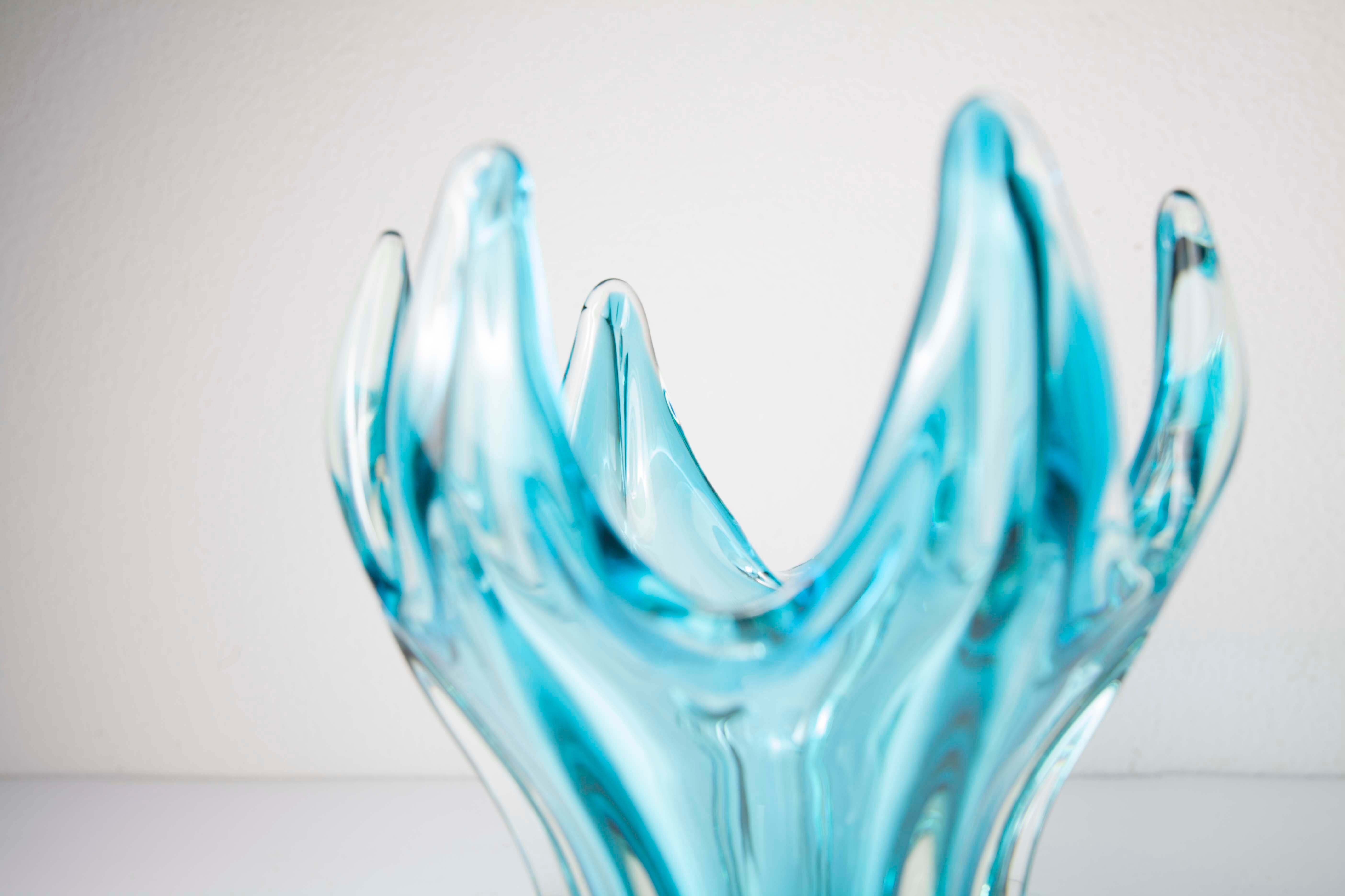 60's blue Murano vase