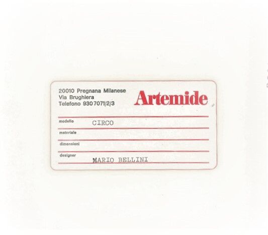 Lampe de table Circo di Mario Bellini Per Artemide Italia 1978