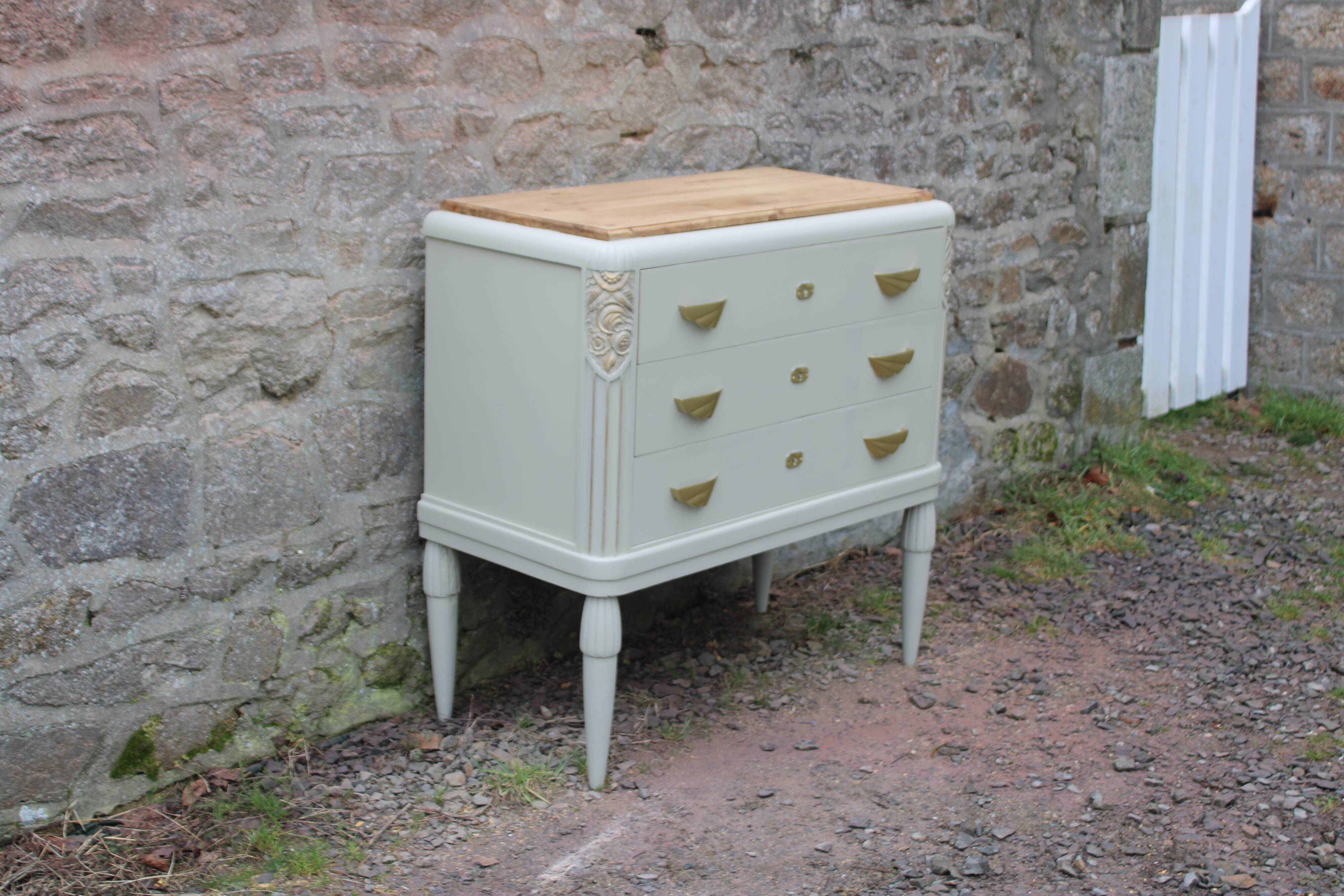 Antique art deco chest of drawers