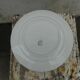 Six flat plates made of earthenware