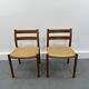 2 chaises de salle à manger danoises en teck du milieu du siècle #84 par Niels O. Møller pour JL Moller