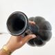 Vase céramique émail noir 1950