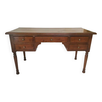 Louis Philippe style cherry wood desk, 1970
