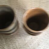 Series of 6 cups of sandstone