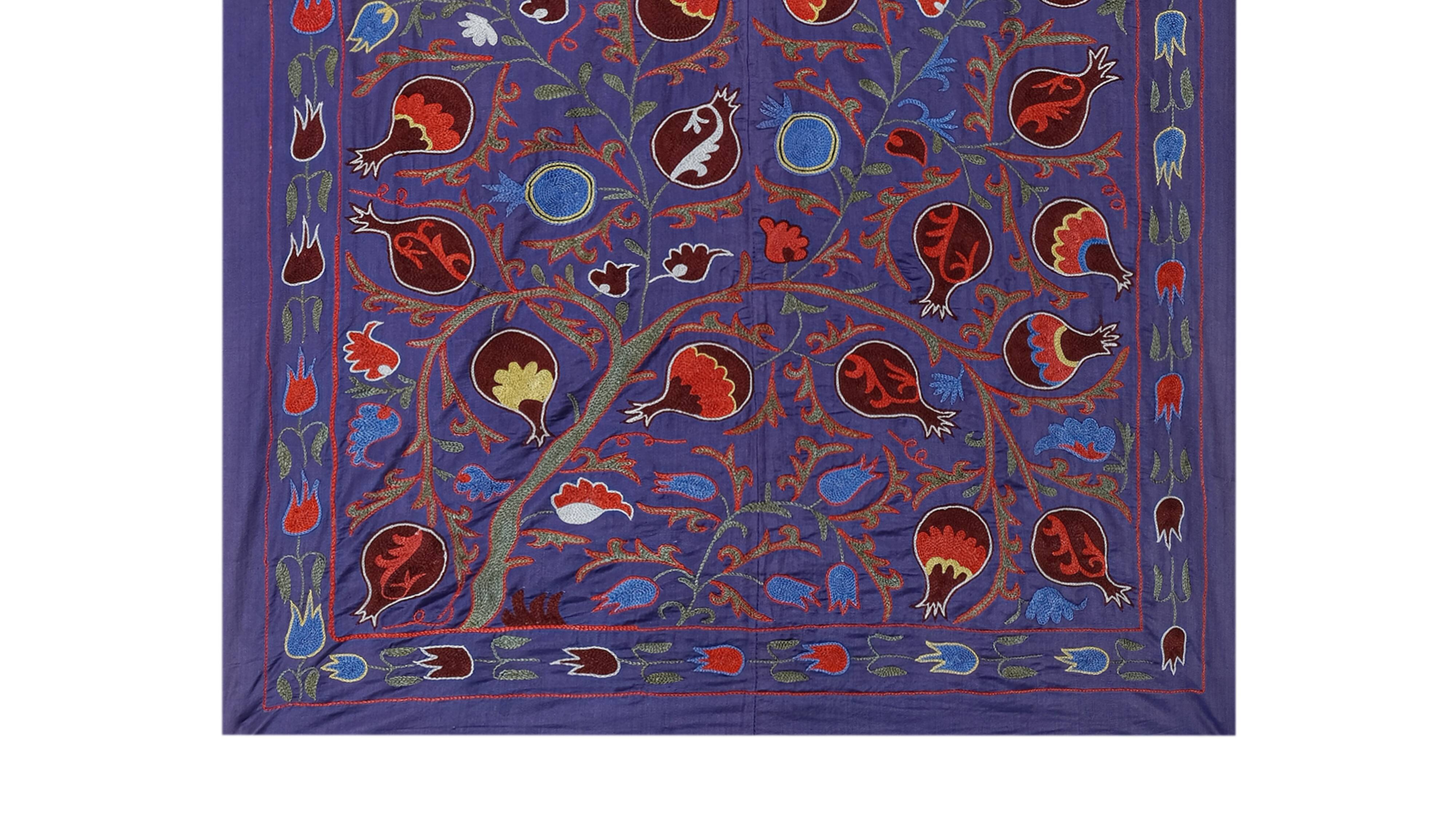 Hand knotted rug, vintage turkish rug 101x191 cm