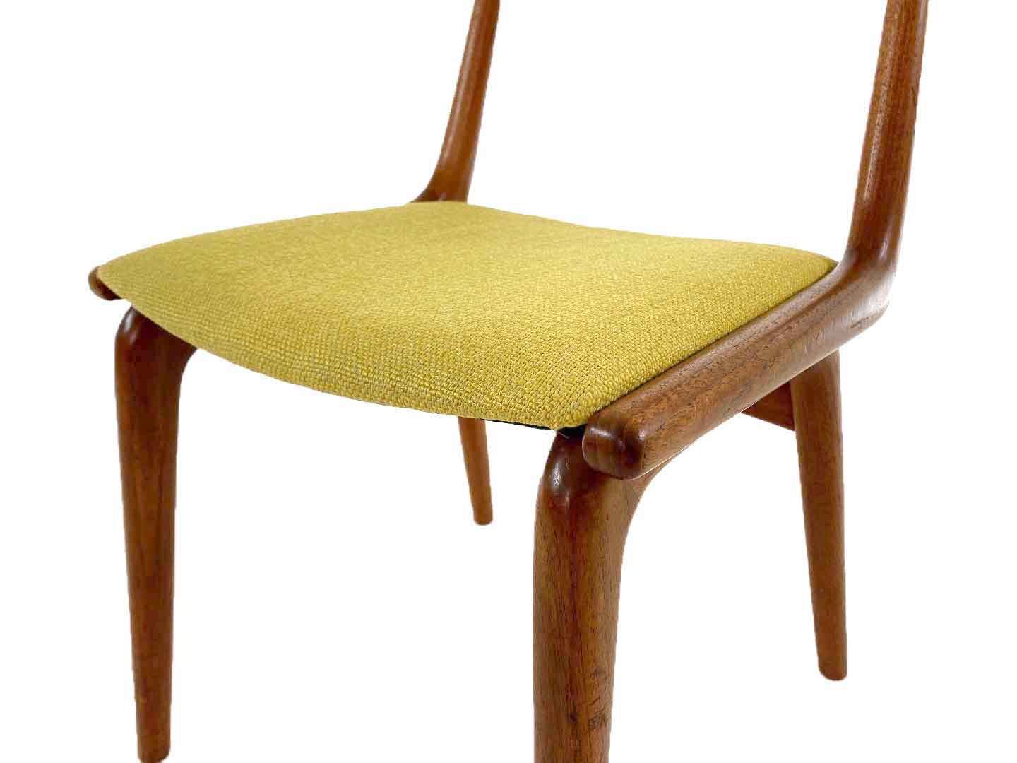 Vintage teak boomerang chair model 370 by Alfred Christensen, 1960s