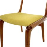 Vintage teak boomerang chair model 370 by Alfred Christensen, 1960s