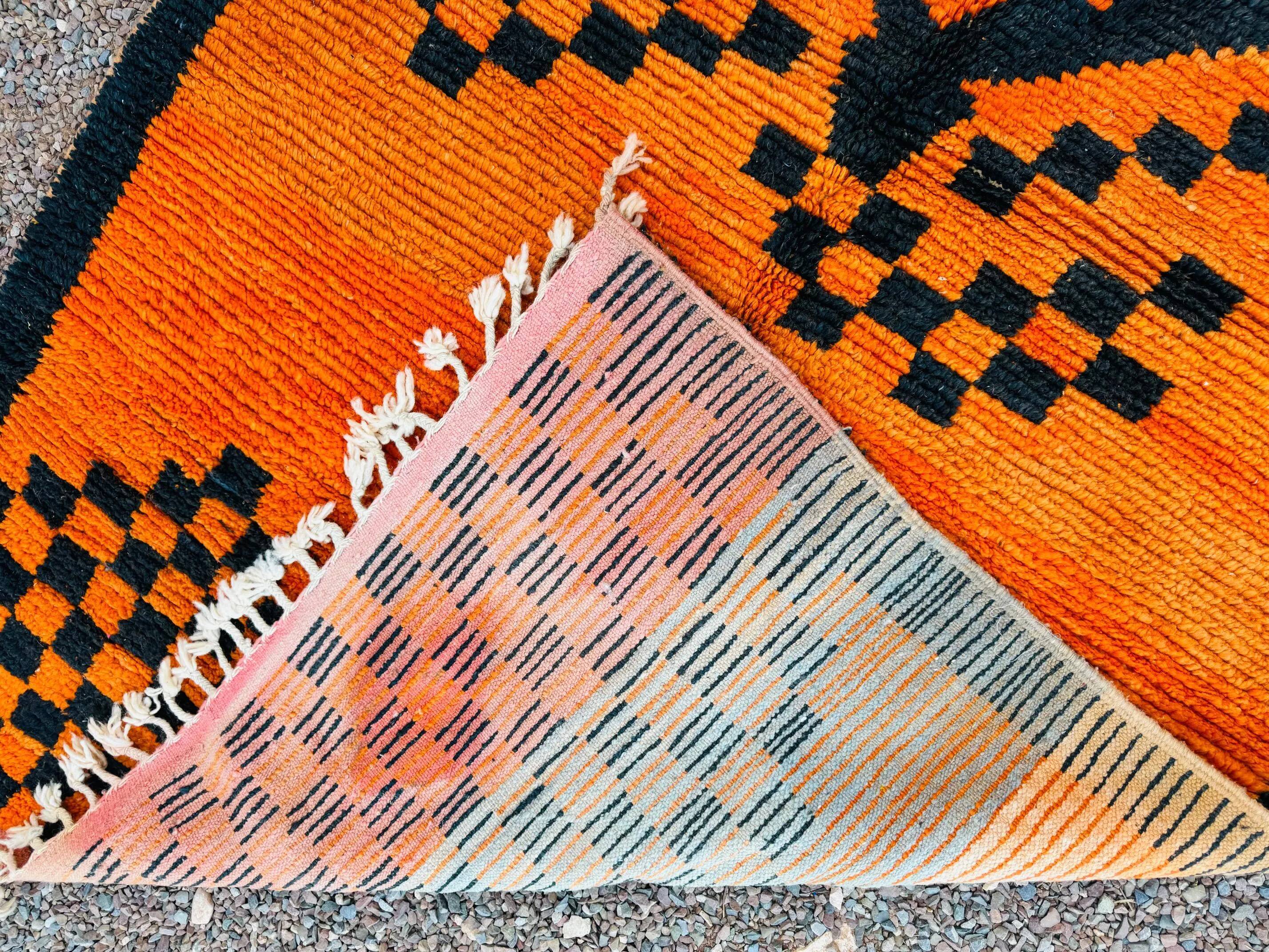 Traditional handmade carpet 250cm x 150cm Moroccan
