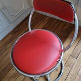 Vintage 70s Art Deco Jazz Style Stool Seat